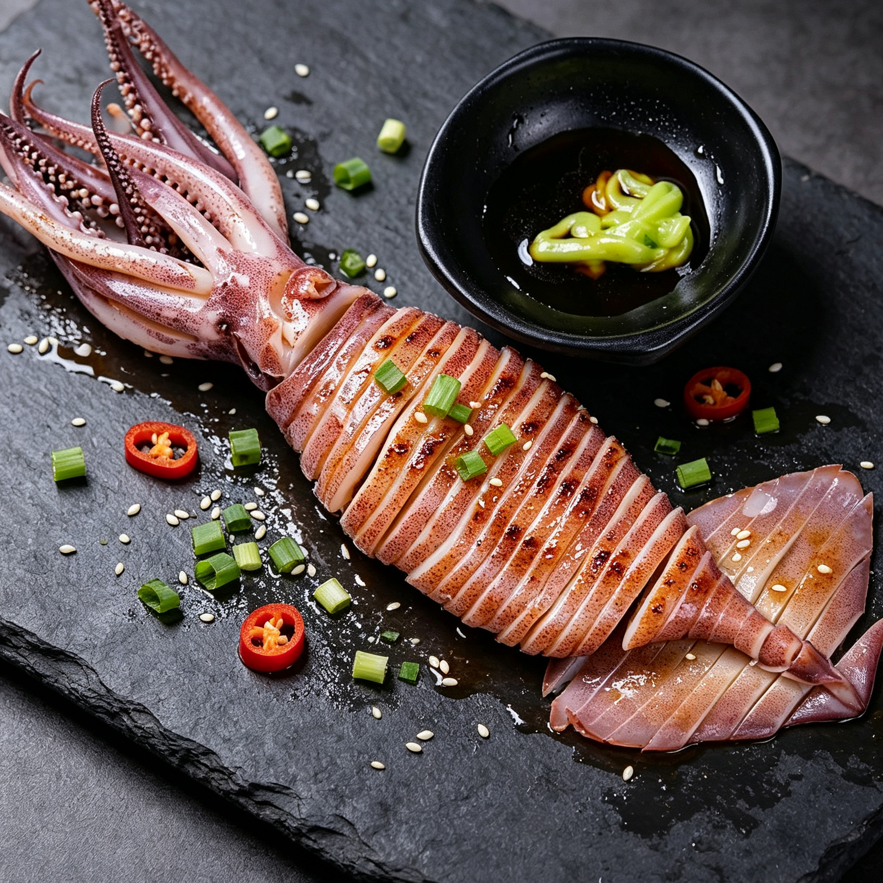 Fresh Wild Squid, Clean & Ready to Cook